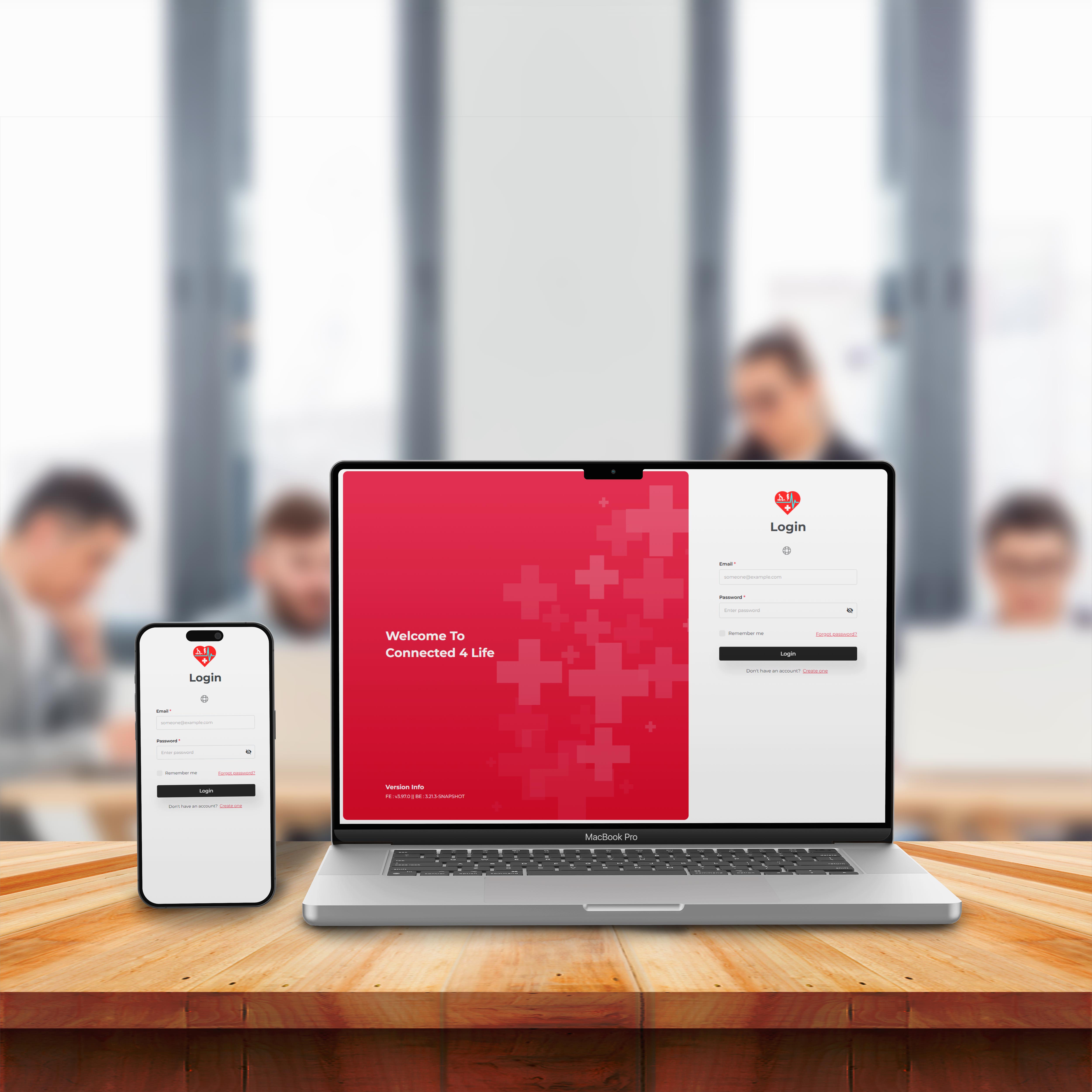 C4Life product image showing a laptop and smartphones